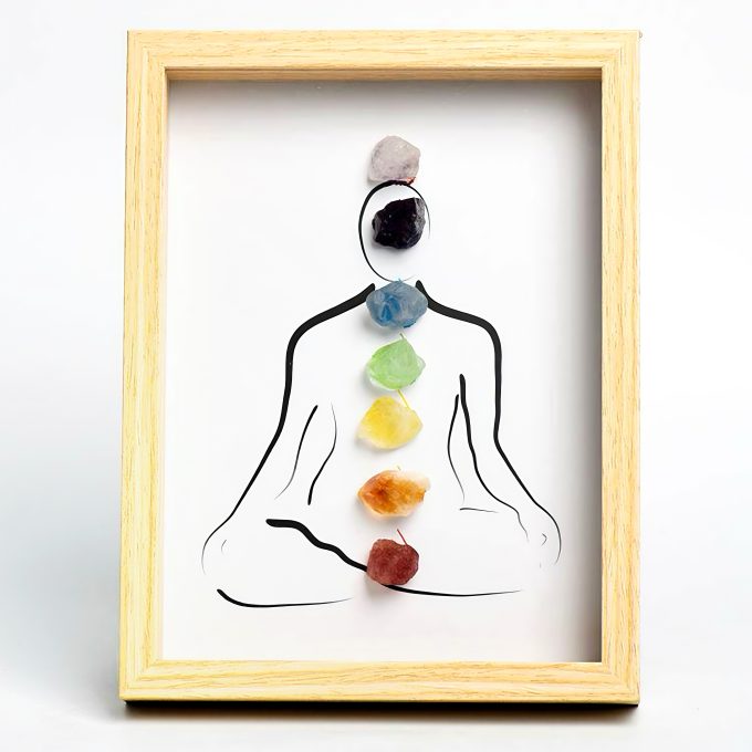 Seven Chakra Crystal Wall Art