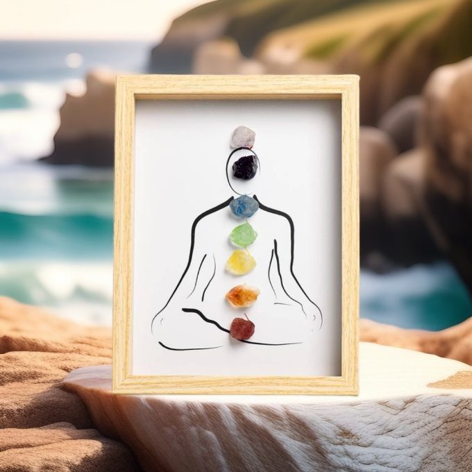 Seven Chakra Crystal Wall Art