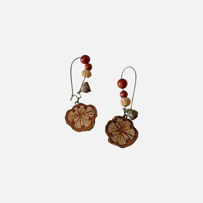 Natural Red Vine Earrings